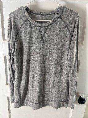 Heather Gray Long Sleeve Crewneck Pullover